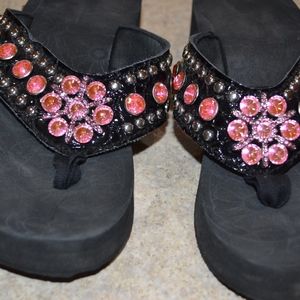 Ladies Pink Flip Flops